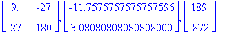 Matrix(%id = 156565504), Vector(%id = 150939980), Vector(%id = 156574892)